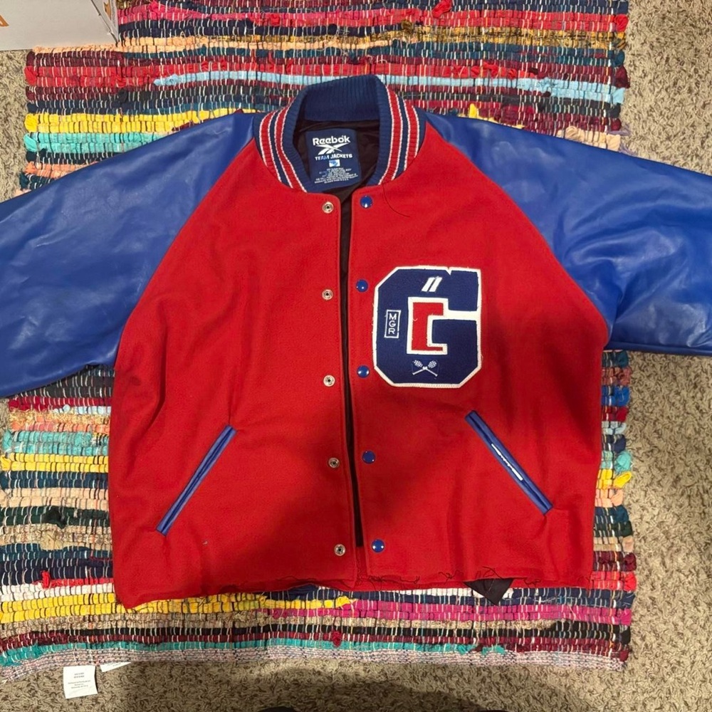 Reebok Red and Blue Varsity Jacket